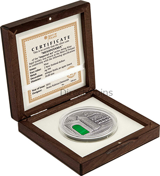 5%-Off:-2014-Mesopotamia-Imperial-Art-Agate-2oz-Silver-Coin